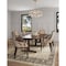 Manhattan Comfort Fifth Avenue Faux Leather and Velvet Dining Armchair in Tan and Walnut - Set of 2 2-DC008AR-TN - alternate 4